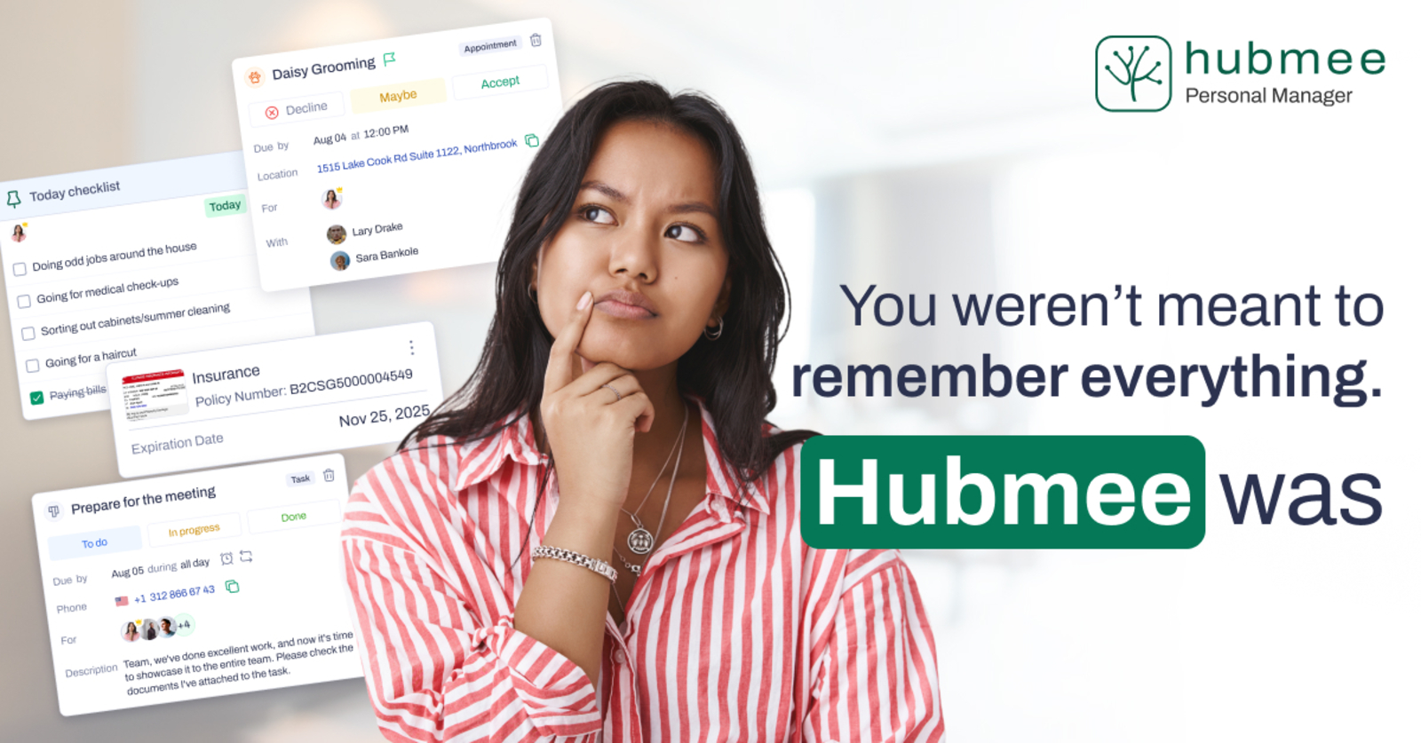 You Weren't Meant to Remember Everything. Hubmee Was.